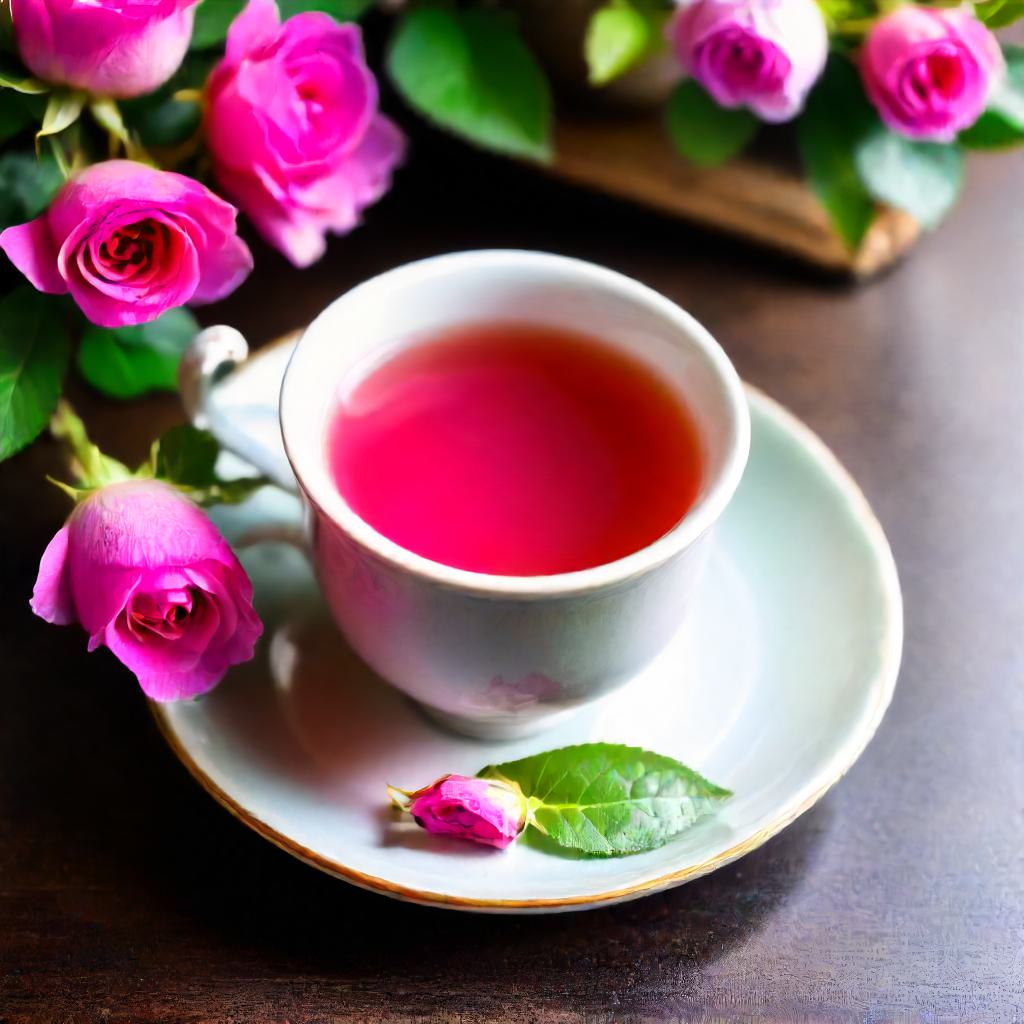 what does rose tea taste like